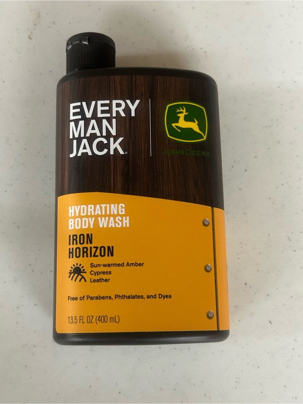 John Deere Every Man Jack Hydrating Body Wash - Iron Horizon (Yellow, Brown)